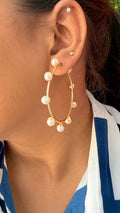 Pearl Hoops