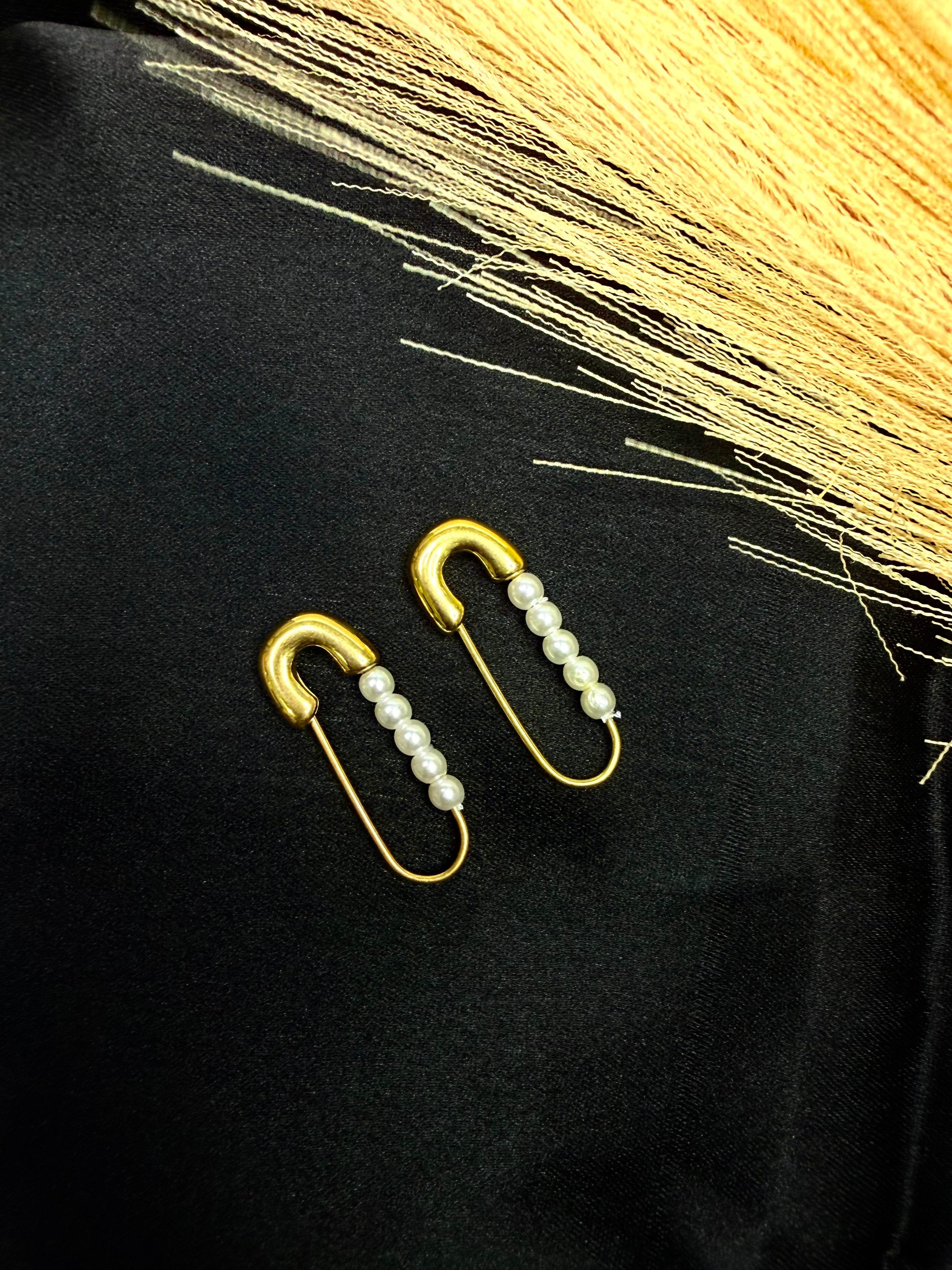 Safety Pin Hoops