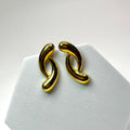 Golden Curve Studs