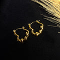Heart knot Hoops