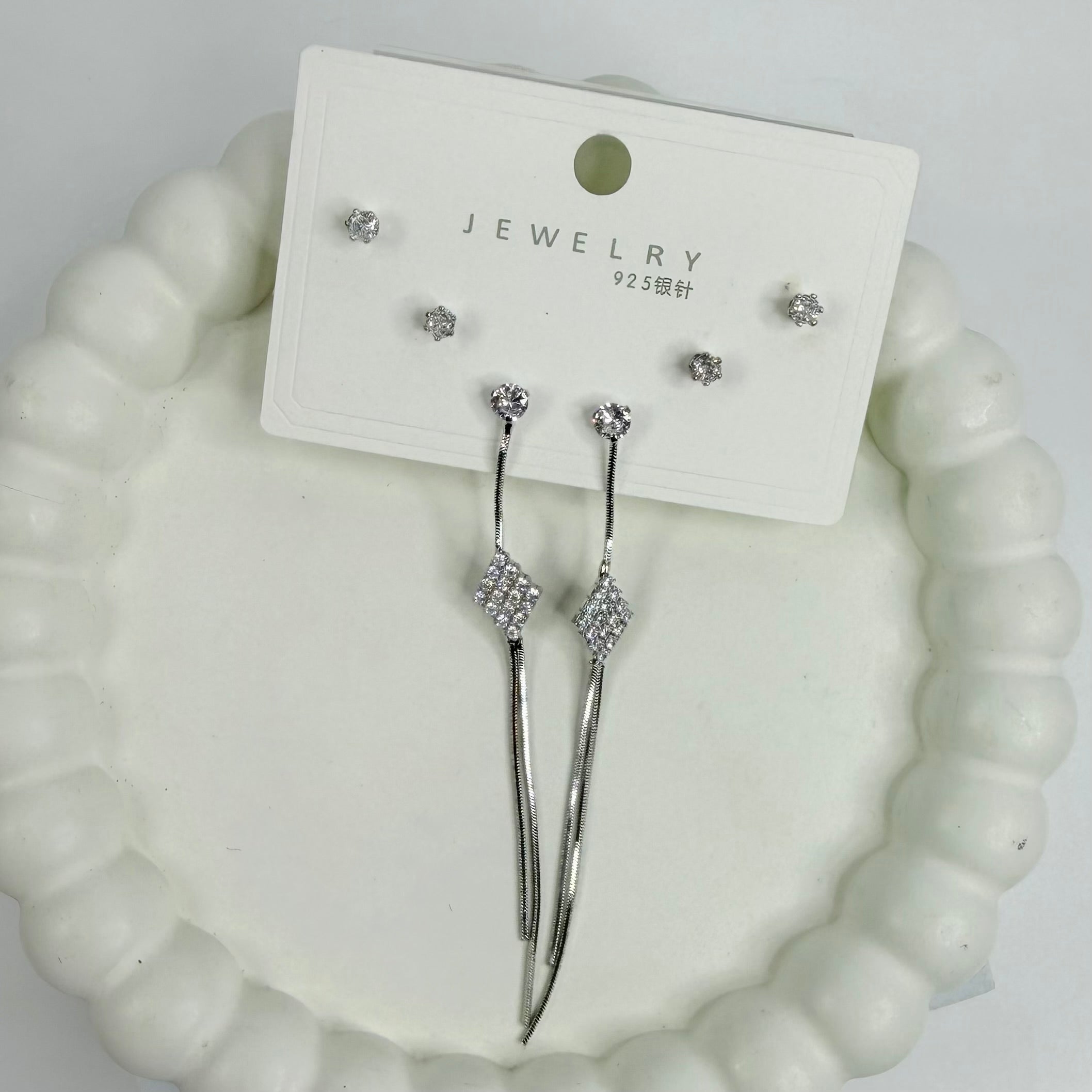 Mystery Earrings Card – 3 Pairs (Assorted Designs)