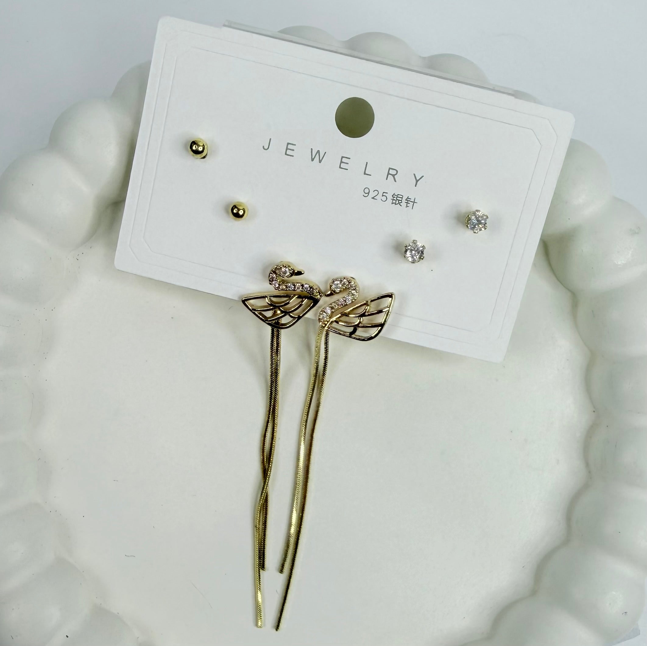 Mystery Earrings Card – 3 Pairs (Assorted Designs)