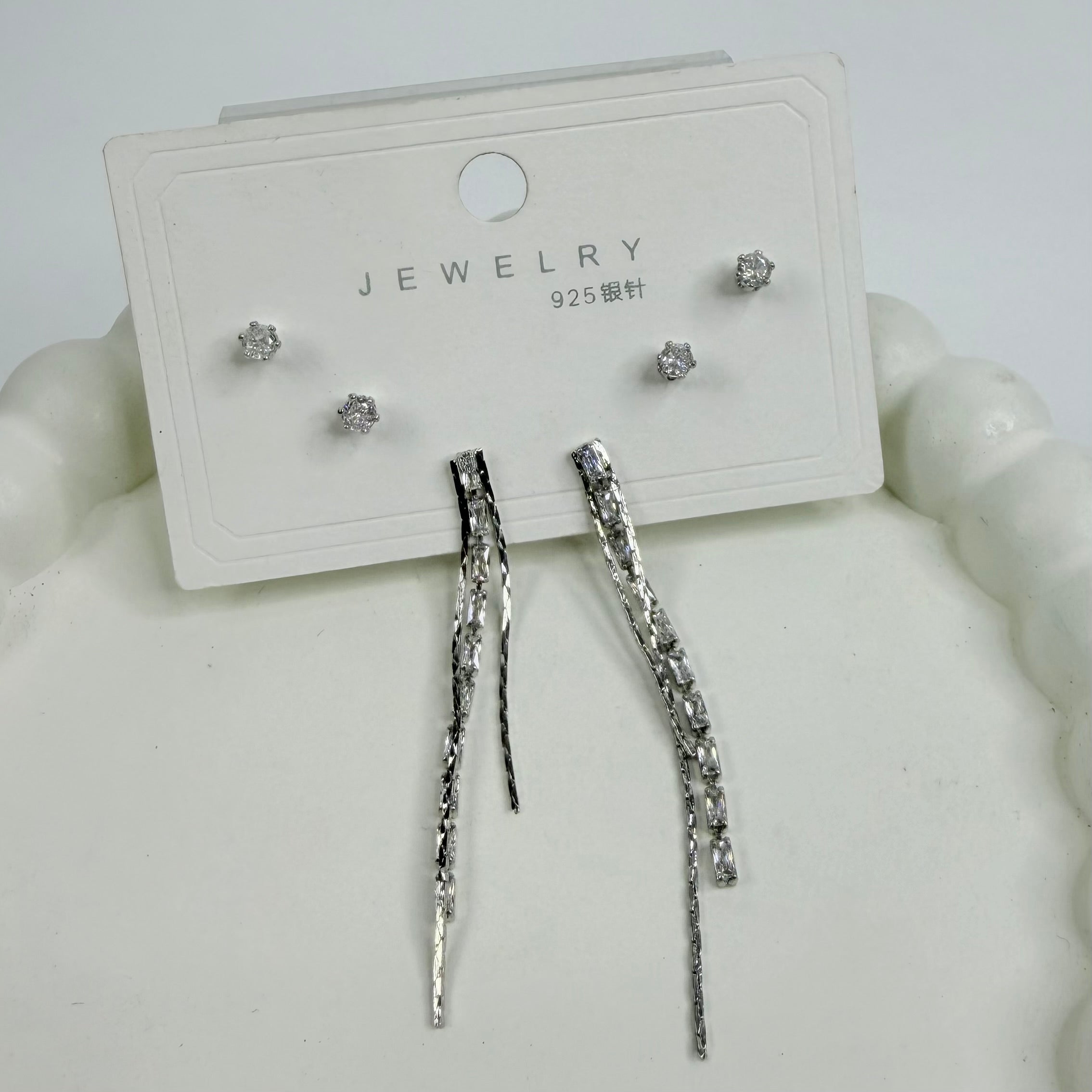 Mystery Earrings Card – 3 Pairs (Assorted Designs)